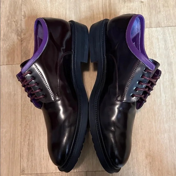 Paul Smith Men's Oxford Shoes in Dark Brown and Purple